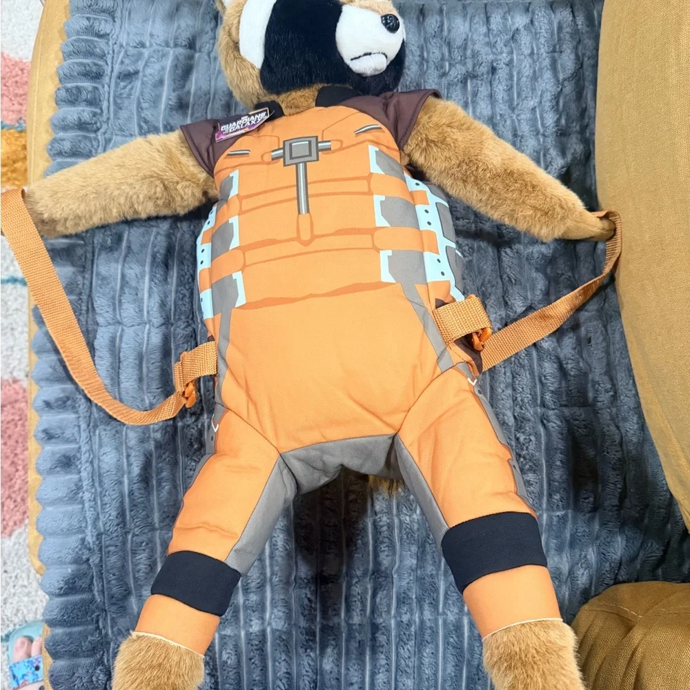 Rocket Raccoon Plushie Packpack Marvel Guardians of the Galaxy - Picture 3 of 10